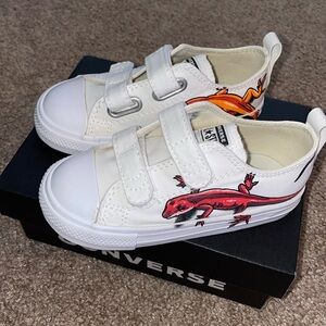 New Toddler Salamander Print Converse